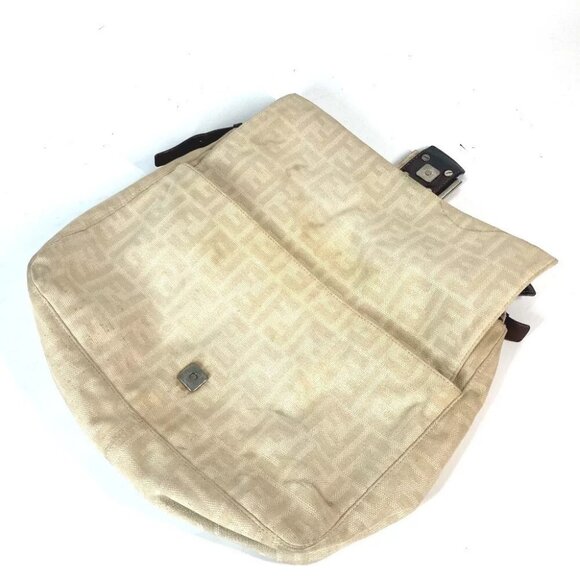 FENDI Zucca Mamma Baguette bag Shoulder Bag Canvas/Leather Beige - Picture 9 of 16